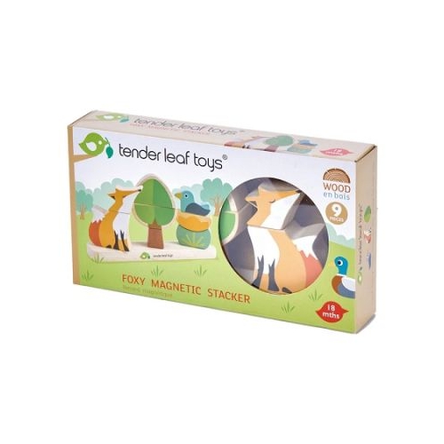 Puzzle educativ magnetic Vulpea in padure 8 piese