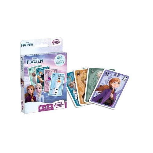 Set jocuri cu carti 4 in 1 Frozen 2