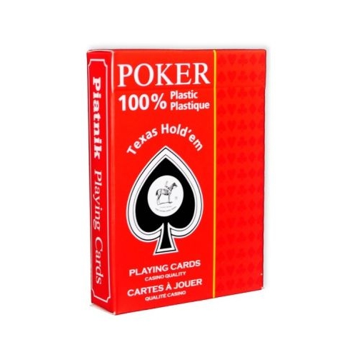 Pachet carti de joc poker profesionale, peek index Texas Hold'em Rosu