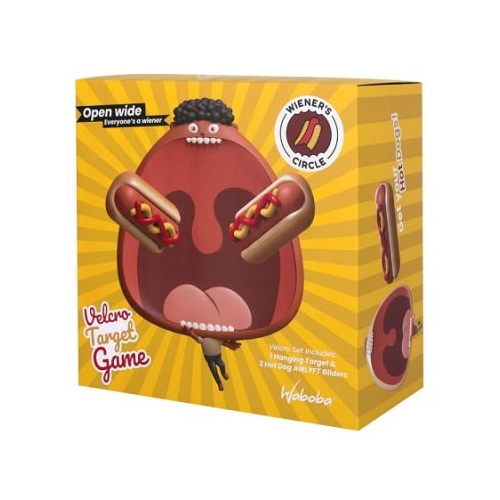 Joc aruncare la tinta cu Hot Dog zburator Waboba Wieners Circle Game