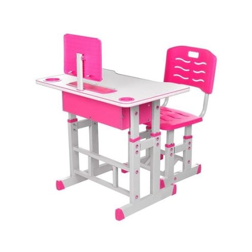 Birou  Scaunel reglabile roz PAL-metal-plastic