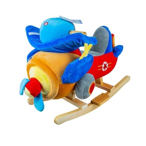 Balansoar pentru bebelusi Avion lemn  plus 60x34x45 cm