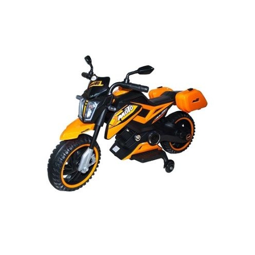 Motocicleta cu acumulator 1 motor 12V 4A portocaliu