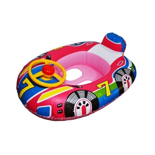 Barcuta Colac Gonflabila cu Volan roz