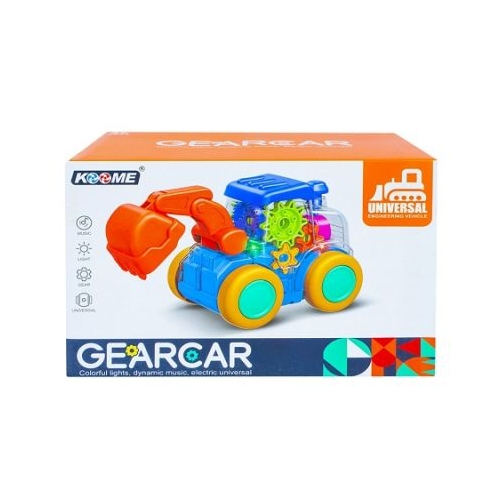 Excavator carcasa transparenta cu lumina si sunet