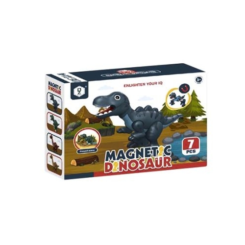 Joc constructii magnetic dinozaur 7 piese