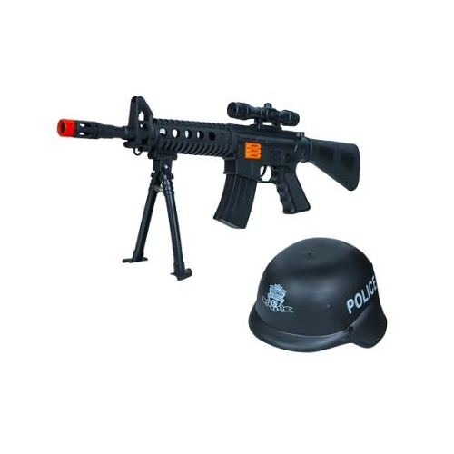 Mitraliera  casca politie