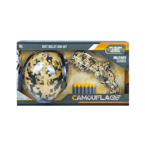 Pistol  gloante burete si casca