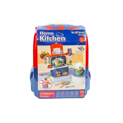 Play set bucatarie in ghiozdanel 42 piese