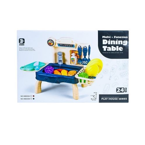 Play set bucatarie cu baterii 36 piese 40. 5x21. 5x28 cm