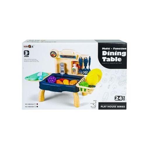 Play set bucatarie cu baterii 24 piese 40. 5x21. 5x28 cm