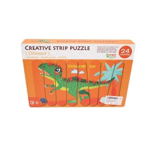 Puzzle betisoare din lemn Dinozaur 32 piese