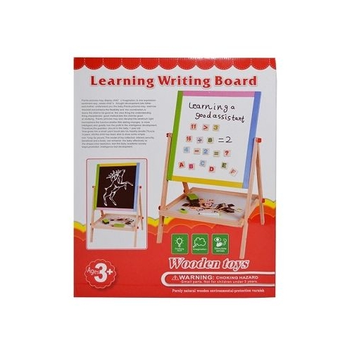 Tablita lemn alb-negru  suport  accesorii