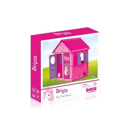 Casuta Roz Unicorn My First House