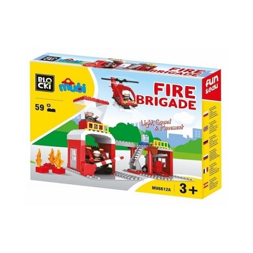 Blocki Mubi. Statie pompieri 59 piese