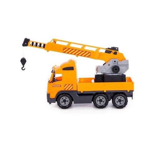 Camion cu Macara Volvo PowerTruck 72x19x32 cm Wader