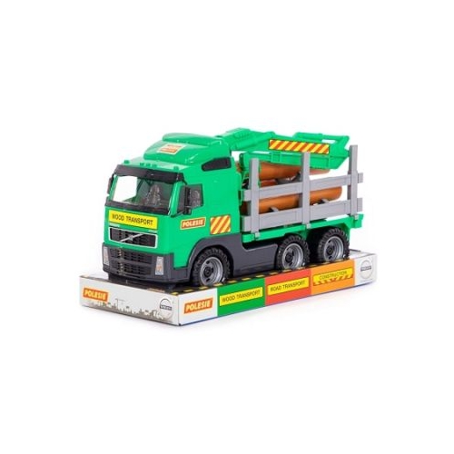 Camion cu lemne Volvo PowerTruck 45x19x25 cm Wader