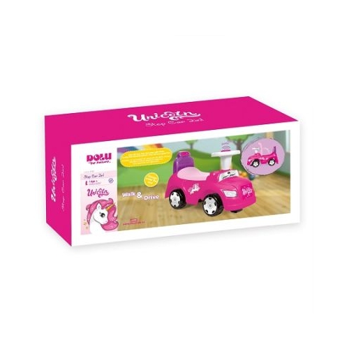 Masinuta 2 1 fara pedale roz unicorn 39x63x27 cm