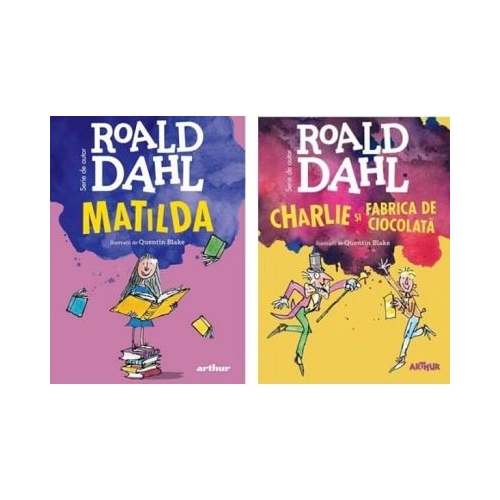 Pachet 2 carti Matilda. Charlie si Fabrica de Ciocolata - Roald Dahl