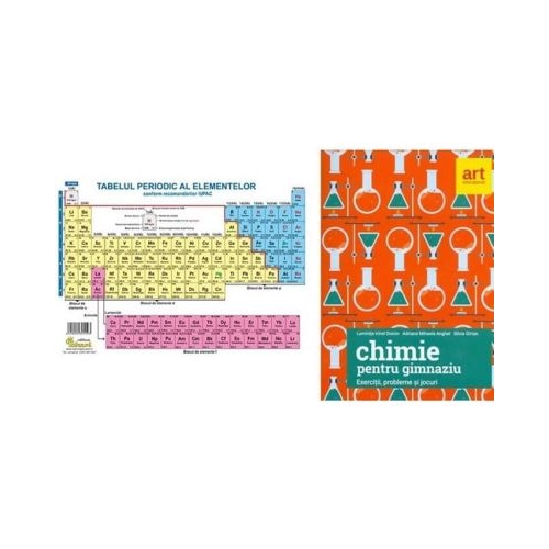 Pachet Chimie pentru gimnaziu. Tabelul periodic al elementelor si Culegere de exercitii probleme si jocuri - Luminita Irinel Doicin