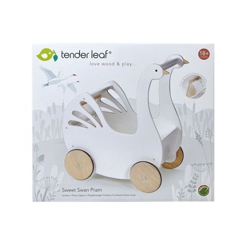 Carucior Lebada din lemn premium