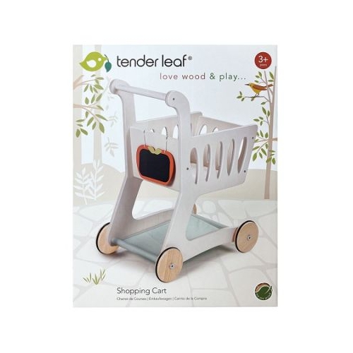 Carucior pentru cumparaturi din lemn premium