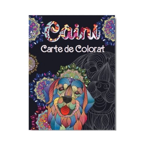 Caini. Carte de colorat mandale
