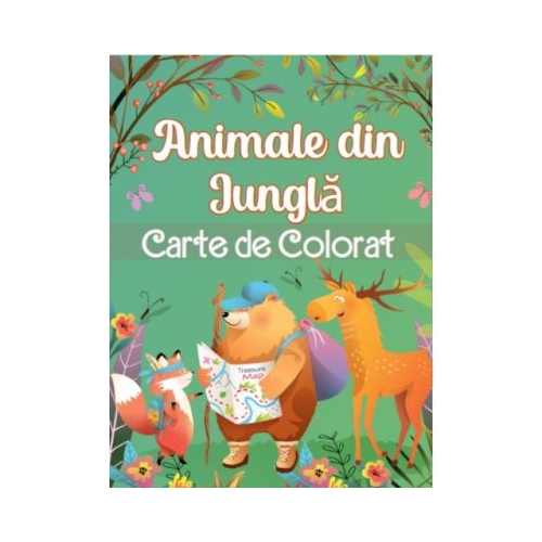 Animale din Jungla. Carte de Colorat