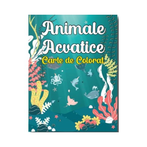 Animale Acvatice. Carte de colorat