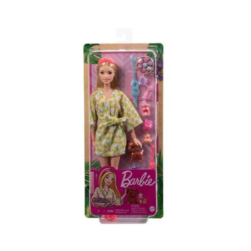 Set de joaca cu accesorii papusa Barbie o zi la spa