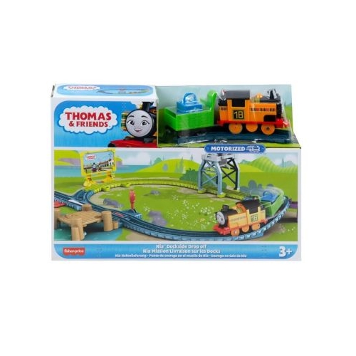 Set de joaca cu locomotiva Nia motorizata si accesorii