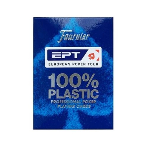 Pachet carti de joc poker oficiale European Poker Tour EPT Albastru