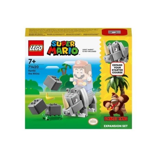 LEGO Super Mario. Set de extindere Rinocerul Rambi 71420 106 piese