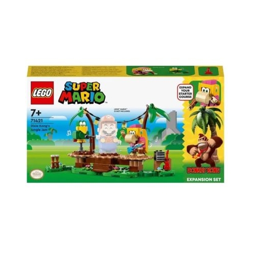 LEGO Super Mario. Set de extindere Concertul lui Dixie Kong in jungla 71421 174 piese