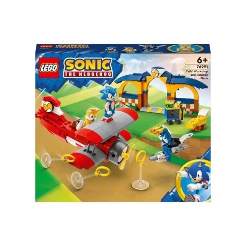 LEGO Sonic the Hedgehog. Atelierul lui Tails si avion Tornado 76991 376 piese