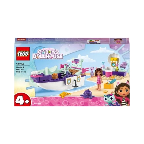LEGO Gabbys Dollhouse. Barca cu spa a lui Gabby si a Pisirenei 10786 88 piese