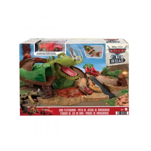 Set de joaca Dino si masinuta Cave Fulger McQueen