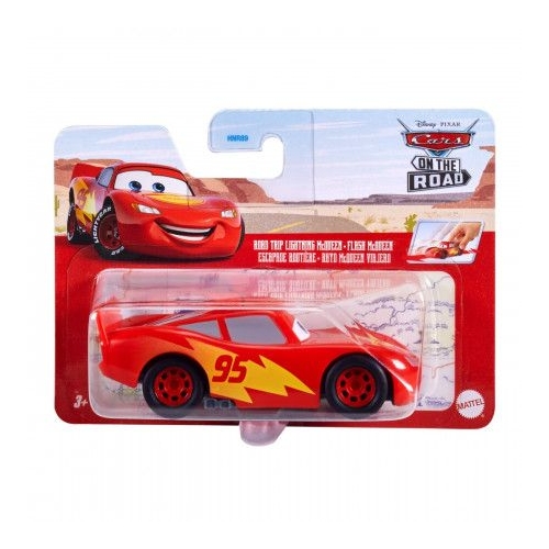 Masinuta cu sistem pullback Road trip Fulger McQueen scara 1 43