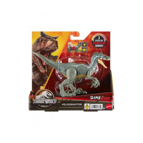 Dinozaur velociraptor Jurassic World Epic Attack