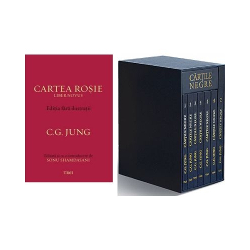 Pachet Cartile Negre  Cartea Rosie Liber Novus. Editia fara ilustratii - Carl Gustav Jung