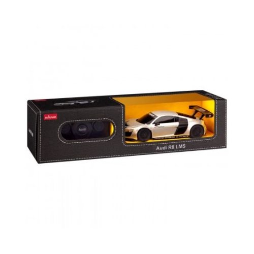 Masina cu telecomanda Audi R8 argintiu scara 1 24