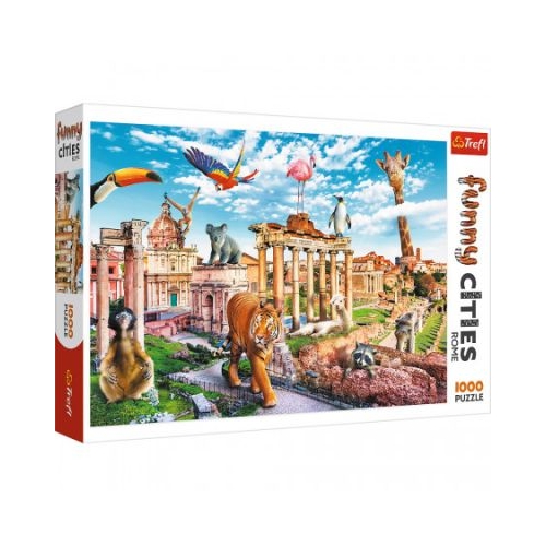 Puzzle 1000 piese. Orase amuzante Roma salbatica Trefl