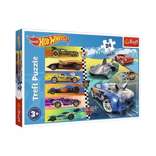 Puzzle 24 Maxi Hot Wheels Masinile deosebite Trefl