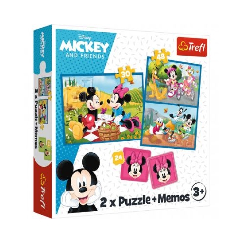 Puzzle 2-in-1 Memo Eroii Disney Trefl