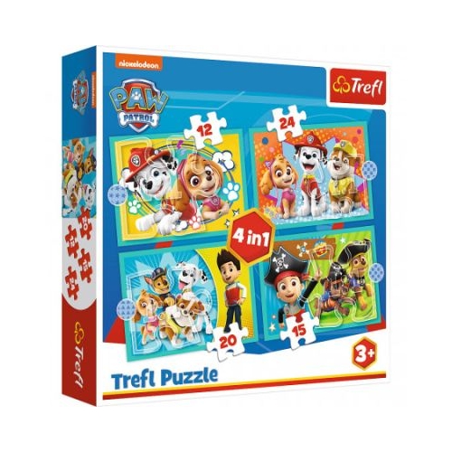 Puzzle 4-in-1 Patrula Catelusilor Trefl