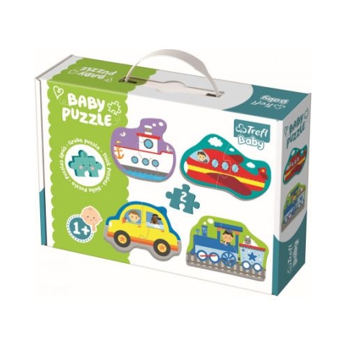Puzzle baby clasic Vehicule pentru transport 8 piese Trefl