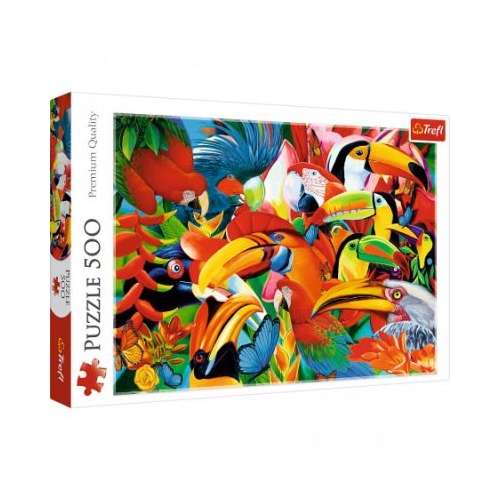 Puzzle 500. Pasari colorate Trefl