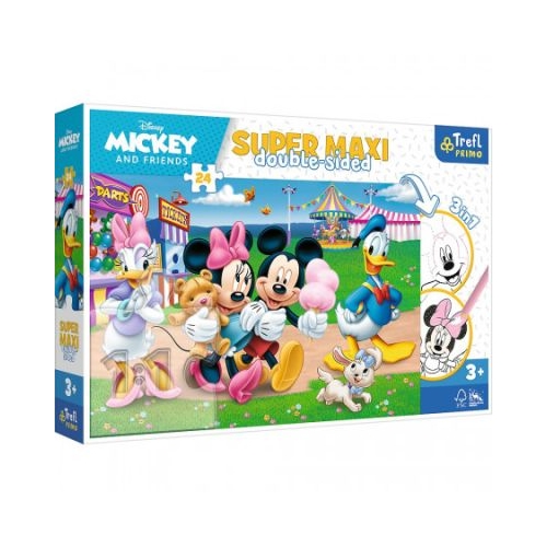 Puzzle Primo 24 super maxi Disney. Mickey la targ Trefl