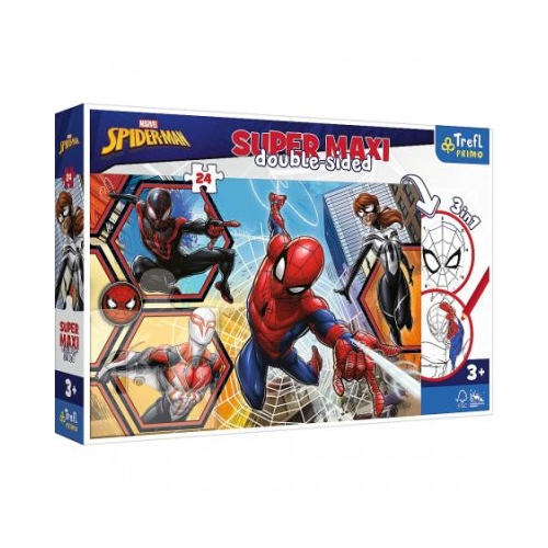 Puzzle Primo 24 super maxi Disney. Spiderman in actiune Trefl