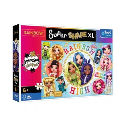 Puzzle Primo Super shape XXL 160 Rainbow High. Prietenele colorate Trefl